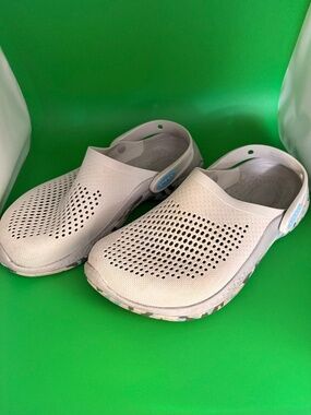 Crocs Literide 360 Marbled Clog Men's 6 Women's 8 Light Gray Blue Shoe